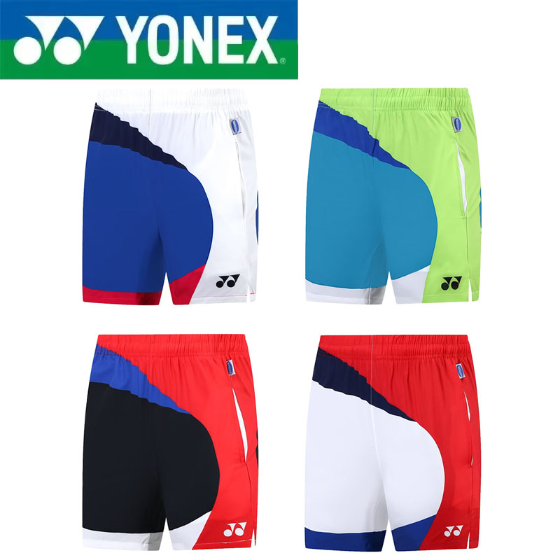 Badminton Yonex Original - กางเกงขาสั้นสำหรับเล่นแบดมินตันและใส่ลำลองคุณภาพสูงจาก YONEX สำหรับผู้ชายและผู้หญิง แห้งเร็ว เหมาะสำหรับการฝึกซ้อมและวิ่ง ระบายอากาศได้ดี