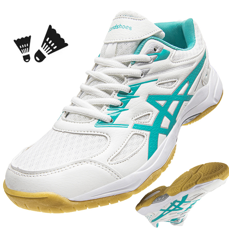 Badminton Footwork - รองเท้าแบดมินตันสำหรับผู้ชายและผู้หญิง - รองรับการเคลื่อนไหว, ยืดหยุ่น, ดูดซับแรงกระแทกและรองรับแรงกระแทก, รองเท้าเทเบิลเทนนิสแบบมีกริป,