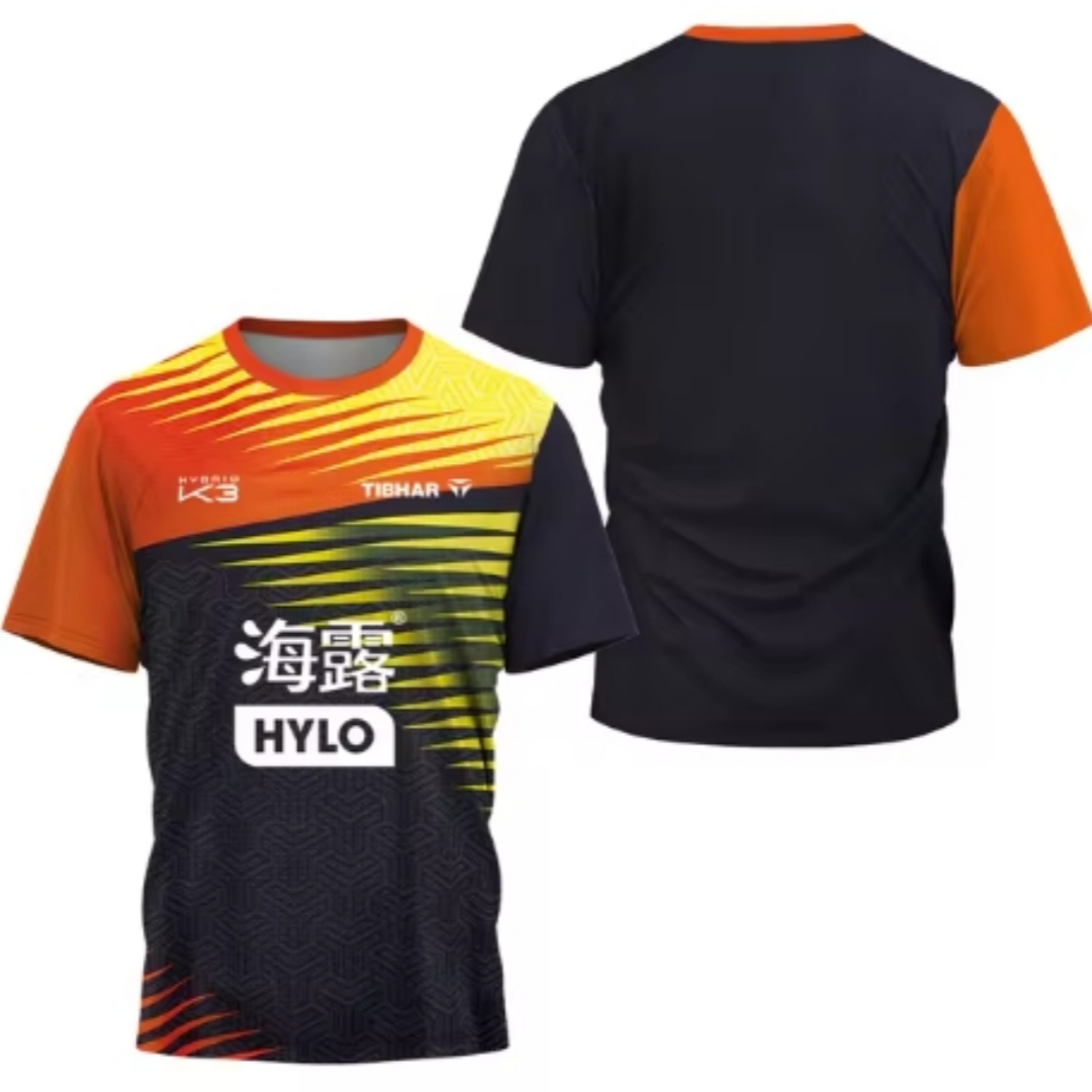 Badminton Png - เสื้อยืดลายกีฬาปิงปองชายลายสามเหลี่ยมระบายอากาศแห้งเร็วสำหรับฤดูร้อน2024