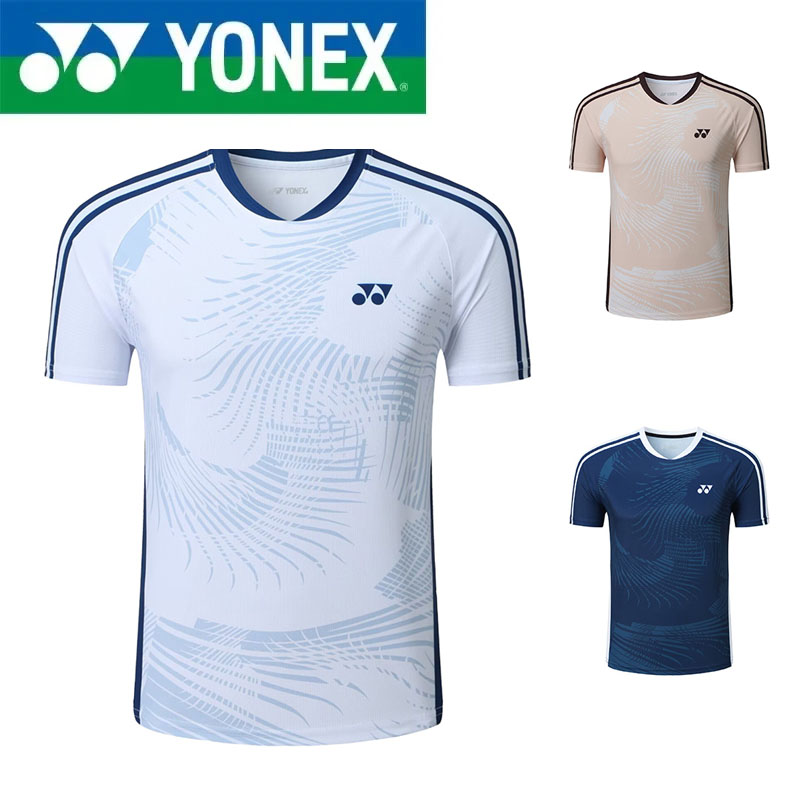 Badminton Yonex Original - เสื้อแบดมินตัน YONEX สำหรับนักเรียนชายและหญิง เสื้อแข่งขันแห้งเร็ว เสื้อกีฬาแขนสั้นสำหรับการฝึกซ้อม