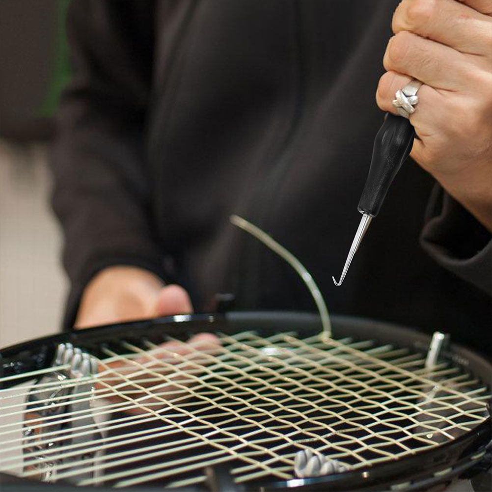 Badminton Background - อุปกรณ์เสริมเครื่องร้อยเอ็นแบดมินตัน 2 ชิ้น ตะขอเกี่ยวเอ็นพร้อมโครงอะลูมิเนียมอัลลอยด์เพื่อการติดตั้งเอ็นอย่างมีประสิทธิภาพ